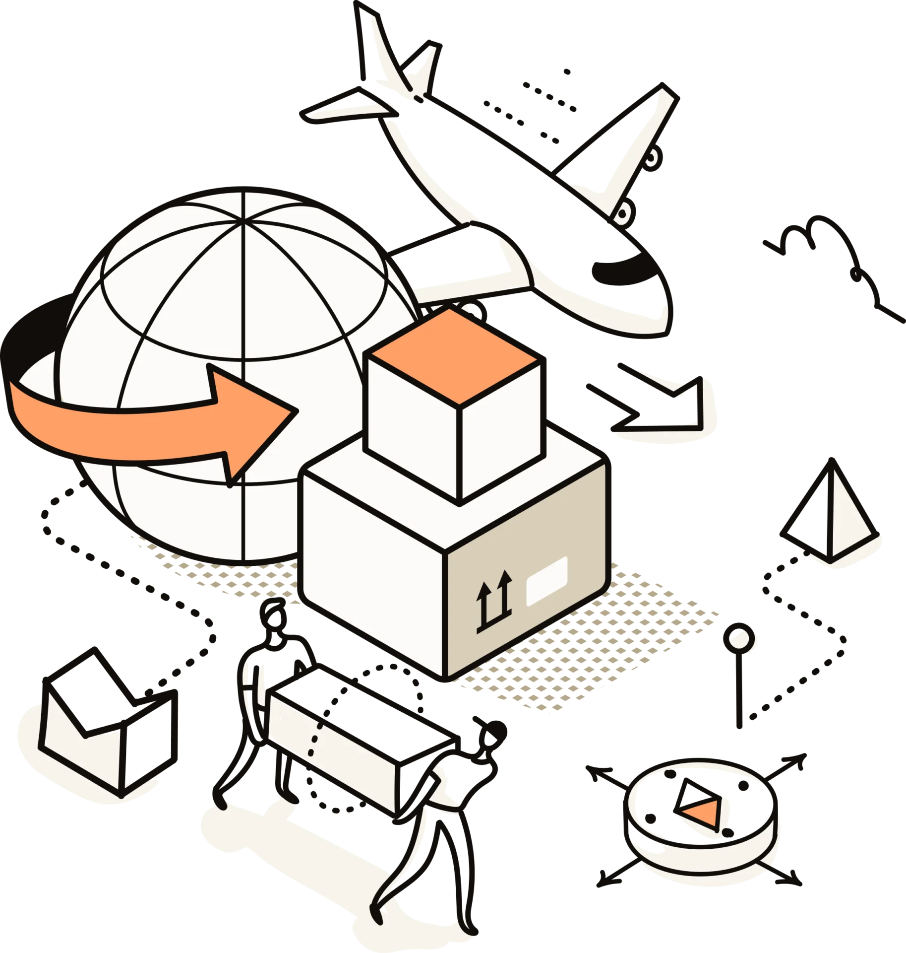 Illustration von Globalen Fulfillment